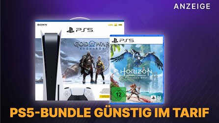 PS5-Bundle mit God of War Ragnarök und Horizon Forbidden West günstig im Tarifangebot