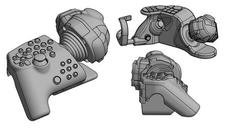 Abgefahrenes Gamepad-Design - R-Handle soll Spiele-Steuerung revolutionieren