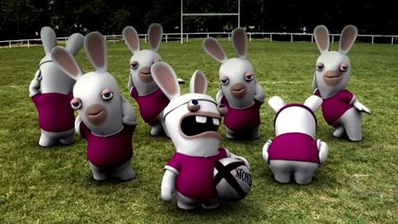 Rayman Raving Rabbids im Test - Schieß die Hasen an die Wand