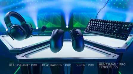 Razer bewirbt seine Esports-Produkte mit Profi-Gamern aus League of Legends und Counter Strike