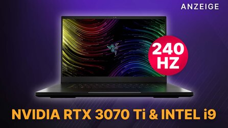 240Hz Gaming Laptop mit 37% Rabatt: Der Razer Blade 17 mit RTX 3070 Ti + Intel i9 jetzt fast 1500€ günstiger