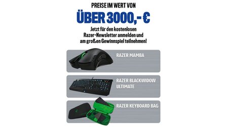 Razer-Gewinnspiel - Preise im Wert von 3.000 Euro gewinnen