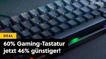 Eine der kleinsten Gaming-Tastaturen ist zugleich auch eine der leistungsstärksten: Bei Amazon bekommt ihr sie jetzt zum halben Preis!