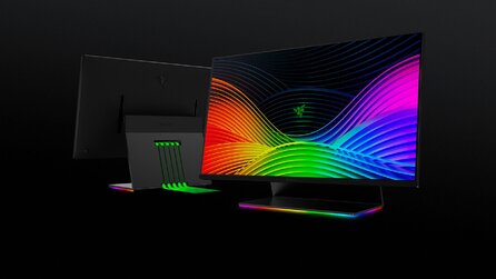 Razers erster Gaming-Monitor: Raptor 27 mit 1440p und 144 Hz kann bis in die Waagrechte gekippt werden