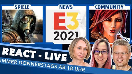 E3 Highlights und Spieleverfilmungen: React Live heute ab 18 Uhr
