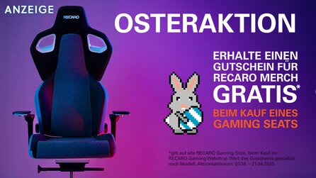 RECARO Osteraktion: Bis zu 100 € Merch-Gutschein beim Kauf eines Gaming-Stuhls