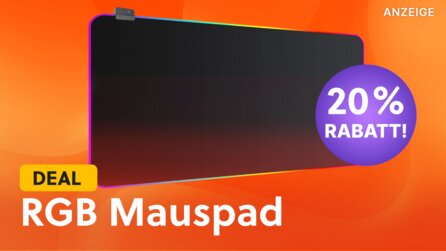 Bei Amazon bekommt ihr gerade das richtige RGB-Mauspad für eure Maus!