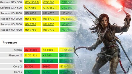 Rise of the Tomb Raider – Systemanforderungen und Voraussetzungen - Performance- und Grafikvergleich
