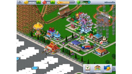 RollerCoaster Tycoon 4 Mobile - Screenshots aus der iOS-Version