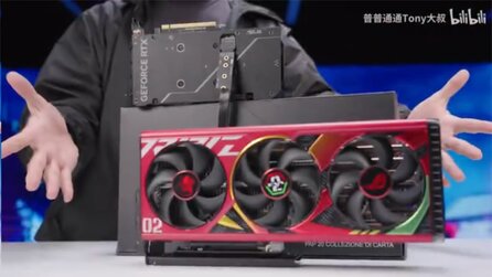 Eine neue Asus-Grafikkarte lässt euch eine Festplatte in die GPU einbauen - und eine RTX 4090 anschließen