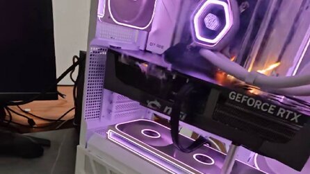 Nichts, was man selbst erleben möchte: Grafikkarte fängt Feuer nach dem Einschalten des PCs