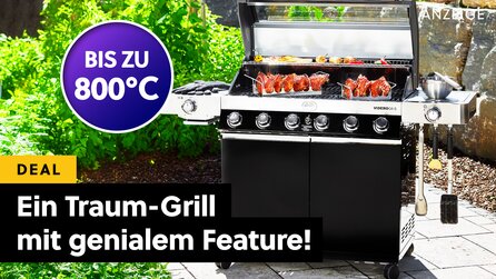 Schon vor dem Prime Day günstig: Die echte Weber-Alternative unter den Gasggrills mit bis zu 800°C und Riesen-Grillrost!