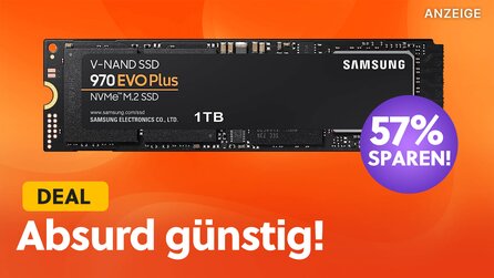 Samsung 970 Evo Plus absurd günstig: Die pfeilschnellen SSDs mit 1 und 2 TB bekommt ihr zum Rauschniss-Preis