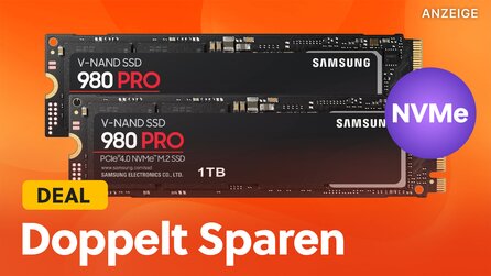 Samsung 980 Pro M.2 SSD 1TB fast schon lächerlich günstig: Dieser Shop haut eine der besten SSDs im Doppelpack raus!