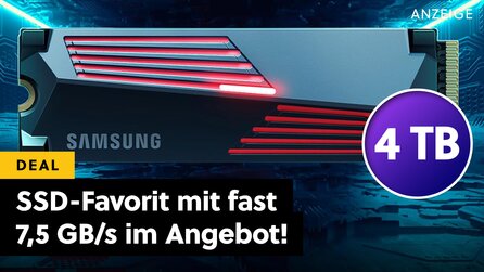 Eine der beliebtesten und besten 4TB-SSD kommt vom südkoreanischen Giganten und ihr bekommt sie gerade irre günstig