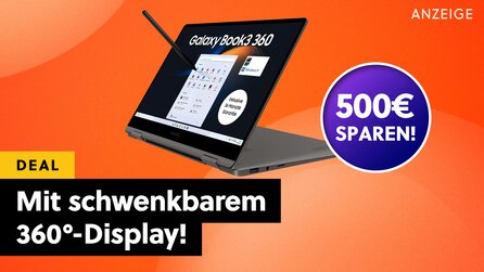 Teaserbild für Warum zweimal kaufen, wenns auch das gibt? Das Samsung Galaxy Book3 ist Tablet + Laptop zugleich - und gerade supergünstig!