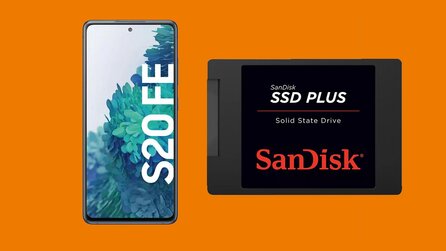 Samsung Galaxy S20 FE 256 GB und Sandisk 1 TB SSD Plus bei Saturn [Anzeige]