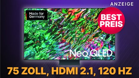 75 Zoll 4K Smart TV mit 53% Rabatt: Samsung Neo QLED TV jetzt zum neuen Tiefstpreis