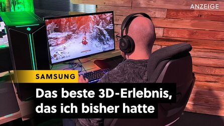 3D, aber ohne Brille: Ich habe mir einen einzigartigen Gaming-Monitor von Samsung angeschaut und damit die Zukunft gesehen
