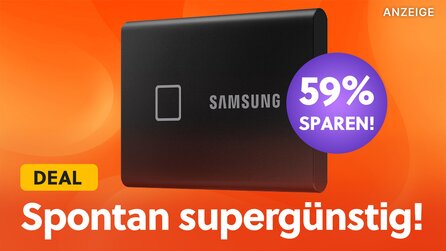 Tragbare Samsung-SSD mit 2 TB Speicherplatz macht USB-Sticks überflüssig: Jetzt mit 59% Rabatt zum absoluten Tiefstpreis!