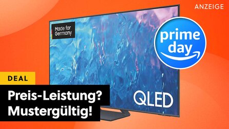 65 Zoll Samsung QLED-TV mit HDR, 120Hz und HDMI 2.1 im Amazon-Angebot: 4K-Smart-TV jetzt unfassbar günstig