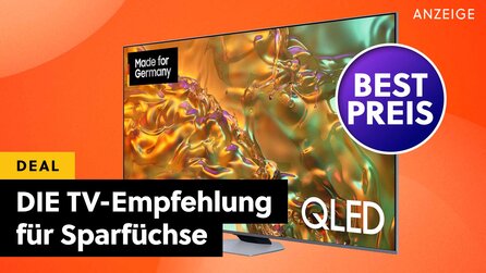 Samsung QLED-TV im Mega-Angebot: Preis-Leistungs-Kracher mit HDR, 120Hz und HDMI 2.1 günstiger als jemals zuvor