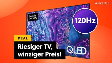 So viel Fernseher für so wenig Geld?! Amazon macht’s mit diesem 75 Zoll großen Samsung QLED-TV mit 120Hz und HDR möglich!