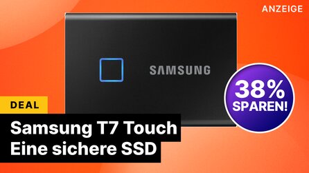 Samsung T7 Touch: Die SSD mit biometrischer Sicherheit und 2 TB ist gerade ein echtes Schnäppchen!