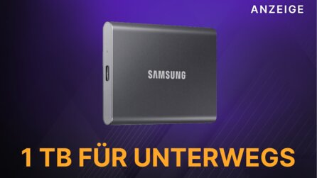 1 TB SSD für unterwegs: Die geniale Samsung Portable T7 gibt es gerade im Sparangebot!