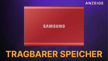 Holt euch 2 TB transportablen und günstigen Speicher mit der Samsung T7!