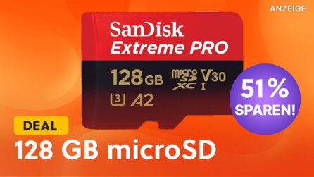 Derzeit könnt ihr gleich 51 Prozent beim Kauf einer 128 GB microSD sparen!