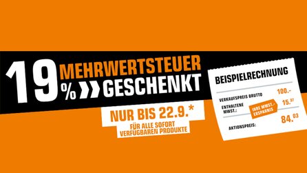 Mehrwertsteuer geschenkt auf alle Produkte - Saturn reduziert Hardware, TVs und mehr