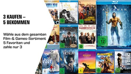 Spiele und Filme günstig: Drei kaufen, fünf bekommen - Angebote bei Saturn [Anzeige]