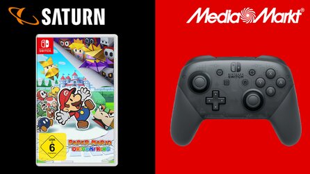 Paper Mario mit Switch Pro Controller im Angebot bei Saturn und Mediamarkt [Anzeige]