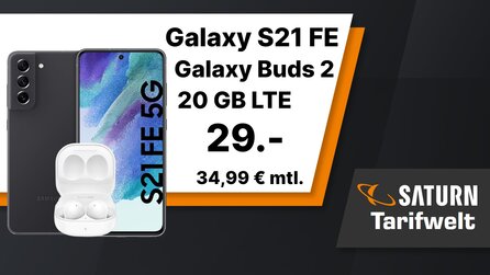 Nur bis Sonntag: Galaxy S21 FE + Galaxy Buds 2 + 20 GB Datenvolumen im Angebot [Anzeige]