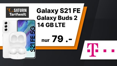 Handyvertrag: Galaxy S21 + 14 GB Datenvolumen im Telekom-Netz + Buds 2 [Anzeige]
