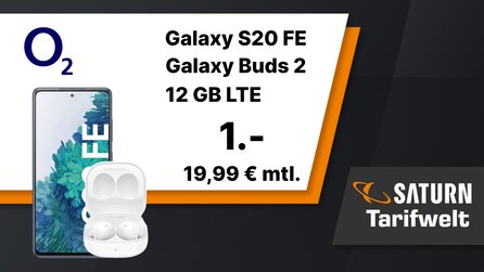 Saturn Weihnachtsangebot: Galaxy S20 FE + Galaxy Buds 2 + 12 GB Datenvolumen [Anzeige]