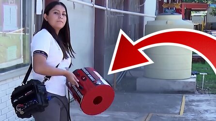Eine Teenagerin hat einen akustischen Feuerlöscher zum Bekämpfen von Bränden entwickelt