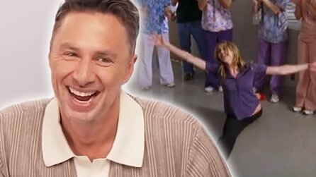 »Hat Elliot das Twerken erfunden?« - Zach Braff, Donald Faison und Sarah Chalke schwelgen zu den besten Scrubs-Momenten in Erinnerungen