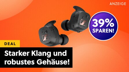 Brillanter Sound im robusten Gehäuse: Schnappt euch die Sennheiser Sport True Wireless Earbuds beim Amazon Spring Sale!