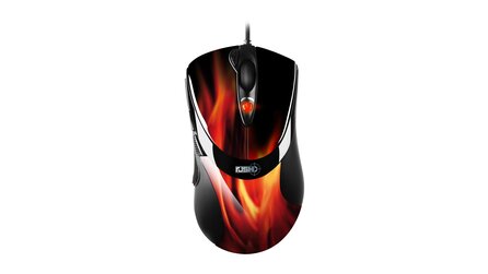 Neue Spieler-Maus von Sharkoon - Mit Flammendesign