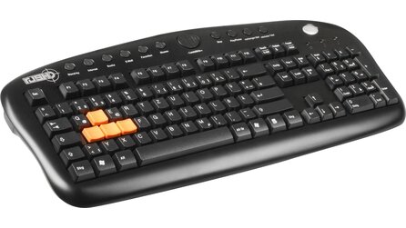 Sharkoon - Spielertastatur mit orangefarbenen WASD-Tasten