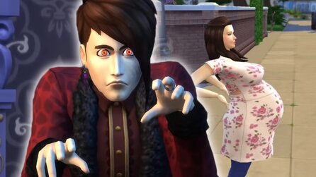 Die Sims 4 bekam jüngst einen Patch, plötzlich sind alle Sims schwanger und Vampire haben die A-Karte gezogen