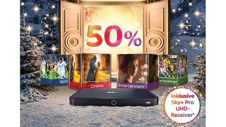 50% Rabatt auf jedes Sky-Paket inkl. Sky+ Pro UHD-Receiver - Sichert euch Sky ab 11 Euro pro Monat