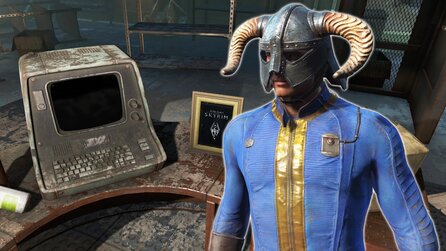 Skyrim wird im Jahr 2287 schon wieder neuveröffentlicht und läuft jetzt auf dem Pipboy in Fallout 4