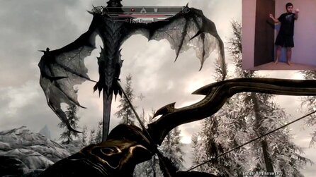 The Elder Scrolls 5: Skyrim - Video mit Kinect-Bewegungs + -Sprachsteuerung