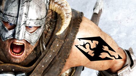Skyrims Hardcore-Fans lassen sich die irrsten Tattoos stechen