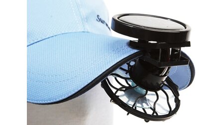 Kurioses - Solar-Ventilator für Hüte und Kappen