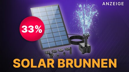 Es muss nicht immer ein Balkonkraftwerk sein: Einen Solar Springbrunnen für euren Garten bekommt ihr für 19,99€