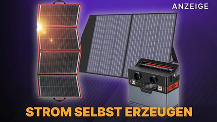 Strom selbst erzeugen? Mobile Solar Panels mit Akku für Zuhause oder Camping im Angebot